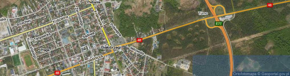 Zdjęcie satelitarne Spacerowa ul.