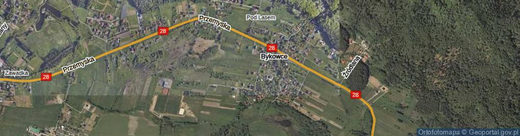 Zdjęcie satelitarne Spanily Marii ul.