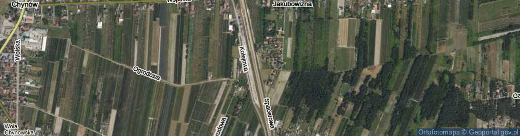 Zdjęcie satelitarne Spacerowa ul.