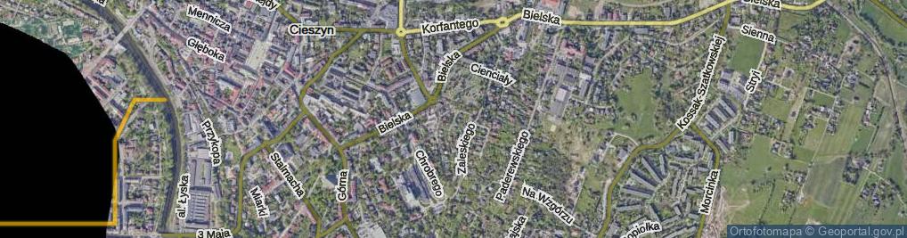 Zdjęcie satelitarne Spadowa ul.