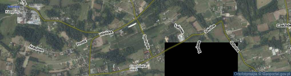 Zdjęcie satelitarne Spokojna ul.