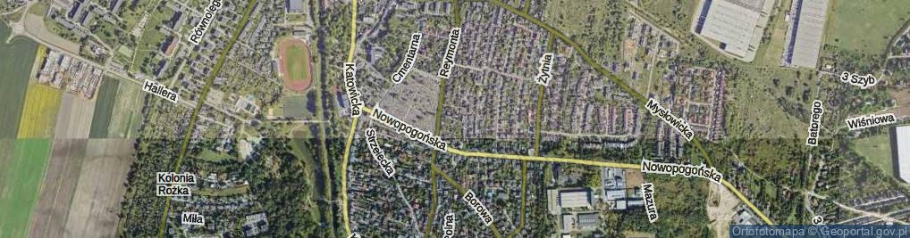 Zdjęcie satelitarne Spokojna ul.