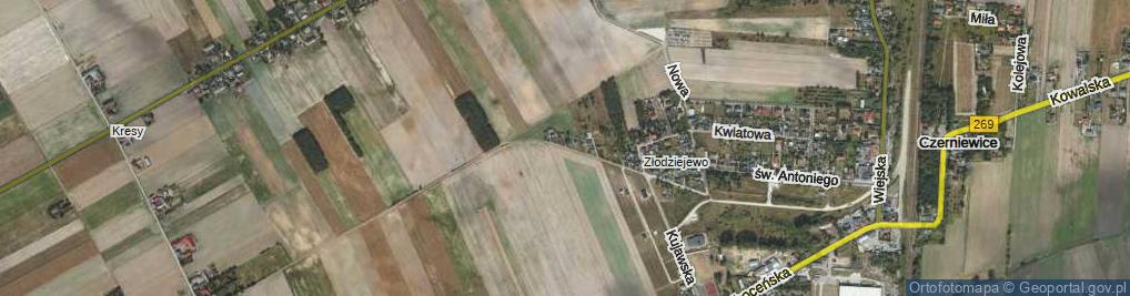 Zdjęcie satelitarne Spokojna ul.