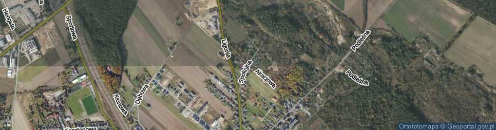 Zdjęcie satelitarne Spokojna ul.