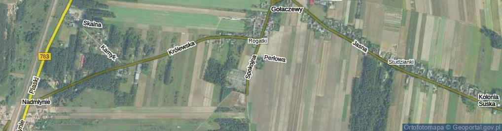 Zdjęcie satelitarne Spokojna ul.