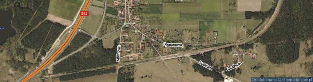 Zdjęcie satelitarne Spacerowa ul.