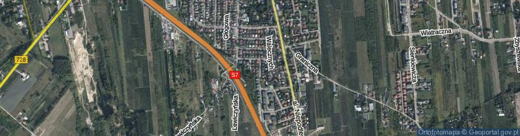 Zdjęcie satelitarne Spacerowa ul.