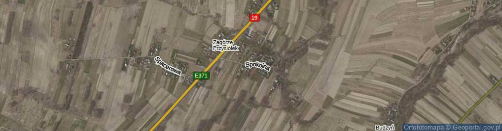 Zdjęcie satelitarne Spokojna ul.