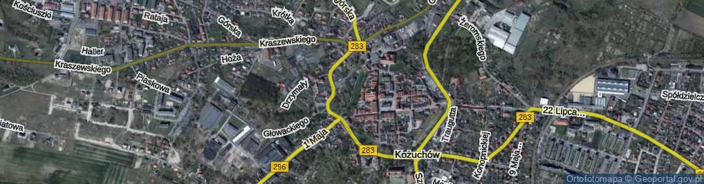 Zdjęcie satelitarne Spacerowa ul.