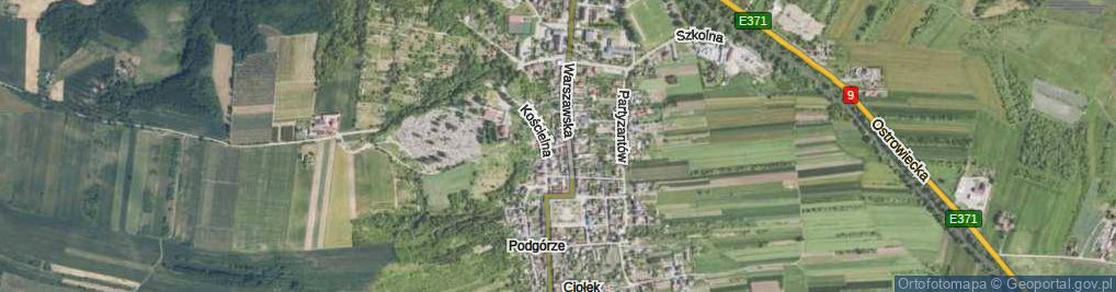 Zdjęcie satelitarne Spadzista ul.