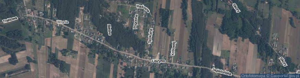 Zdjęcie satelitarne Spokojna ul.