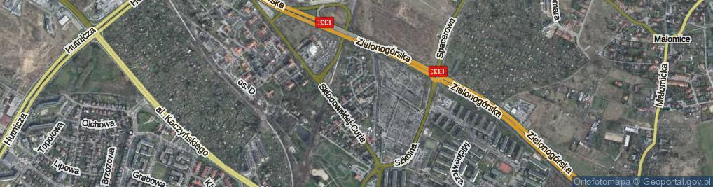 Zdjęcie satelitarne Spółdzielcza ul.