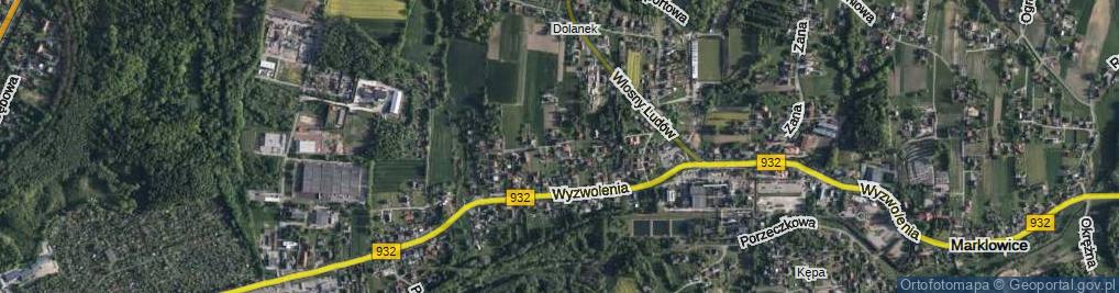 Zdjęcie satelitarne Spacerowa ul.