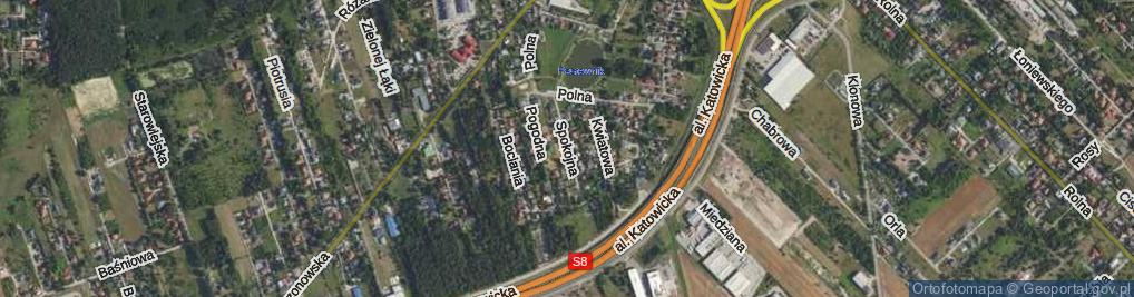Zdjęcie satelitarne Spokojna ul.