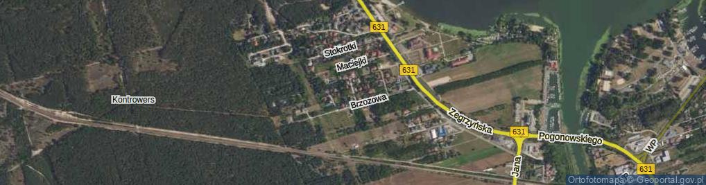 Zdjęcie satelitarne Spokojna ul.