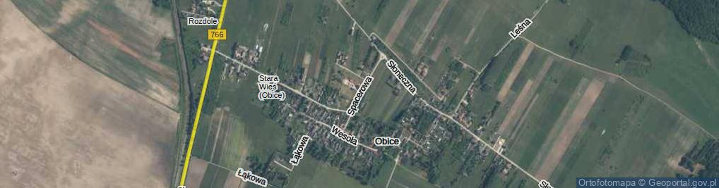 Zdjęcie satelitarne Spacerowa ul.