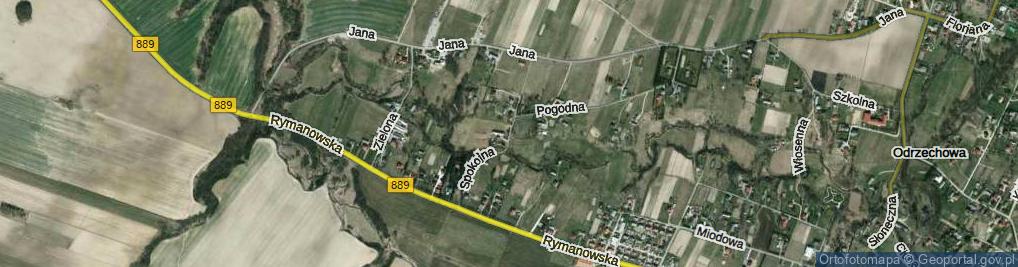 Zdjęcie satelitarne Spokojna ul.