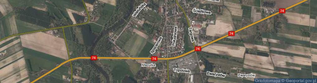 Zdjęcie satelitarne Spacerowa ul.