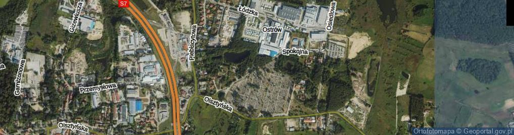 Zdjęcie satelitarne Spokojna ul.
