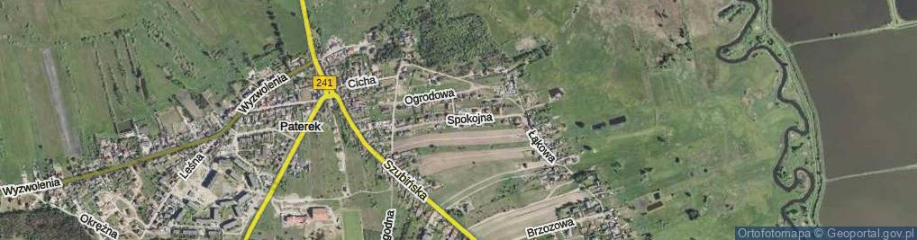 Zdjęcie satelitarne Spokojna ul.