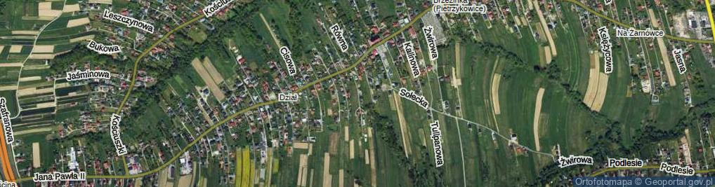 Zdjęcie satelitarne Spokojna ul.