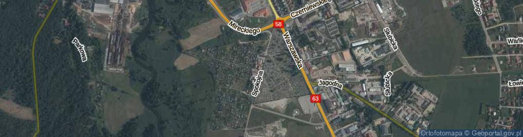 Zdjęcie satelitarne Spokojna ul.