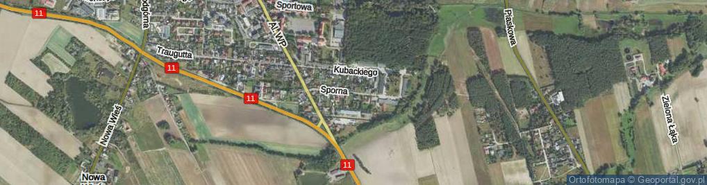 Zdjęcie satelitarne Sporna ul.