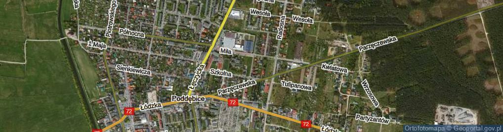 Zdjęcie satelitarne Spacerowa ul.