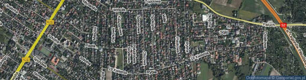 Zdjęcie satelitarne Spokojna ul.
