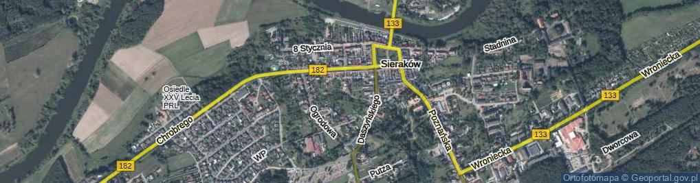 Zdjęcie satelitarne Spokojna ul.