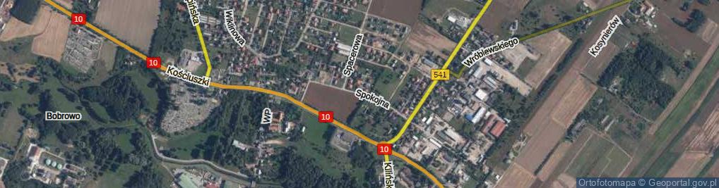Zdjęcie satelitarne Spokojna ul.