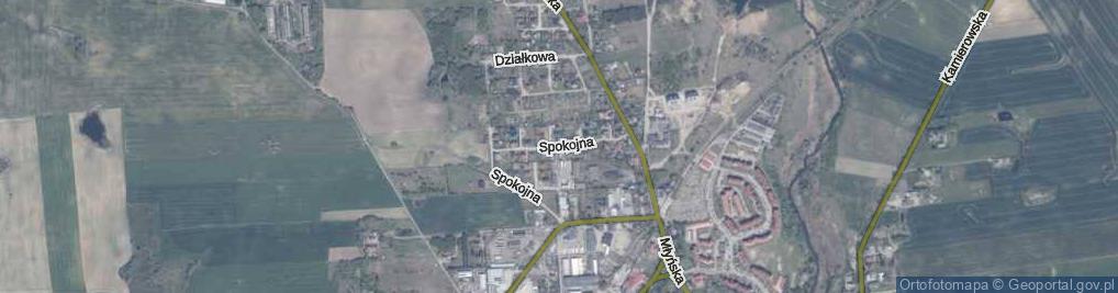 Zdjęcie satelitarne Spokojna ul.