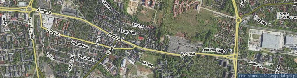 Zdjęcie satelitarne Spadzista ul.