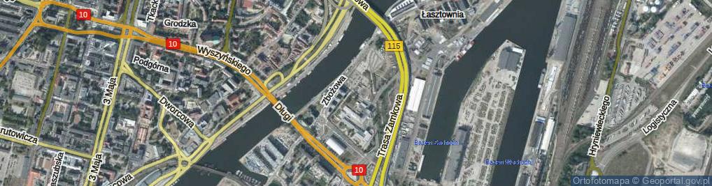 Zdjęcie satelitarne Spichrzowa ul.