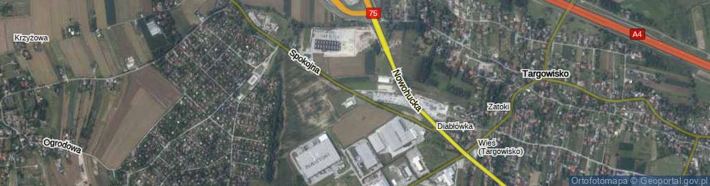 Zdjęcie satelitarne Spokojna ul.