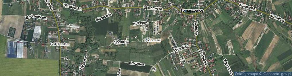 Zdjęcie satelitarne Spokojna ul.