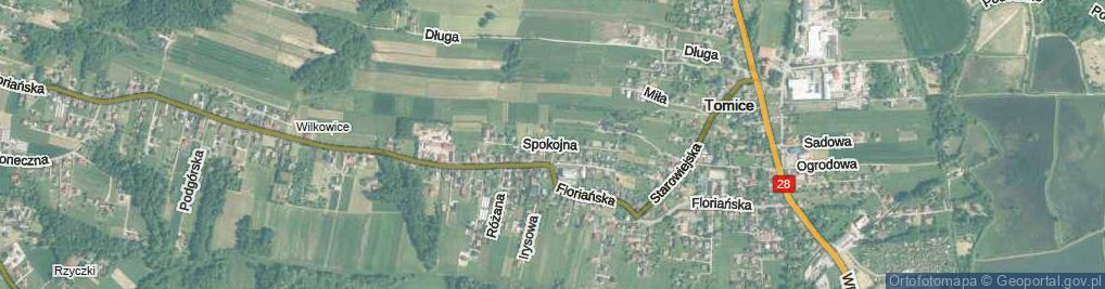 Zdjęcie satelitarne Spokojna ul.