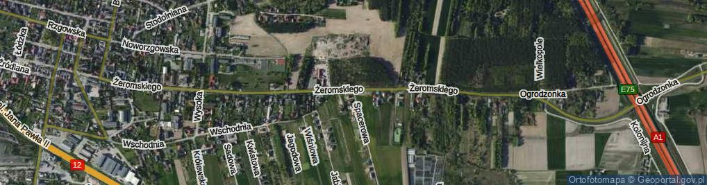 Zdjęcie satelitarne Spacerowa ul.