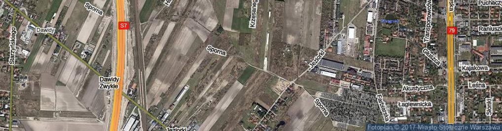 Zdjęcie satelitarne Sporna ul.