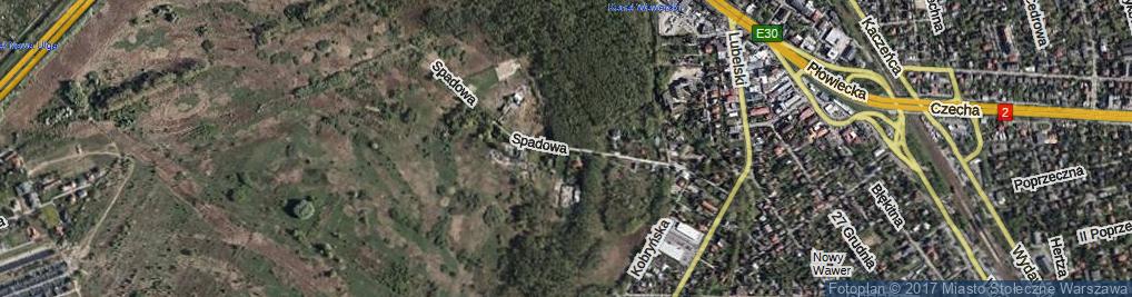 Zdjęcie satelitarne Spadowa ul.
