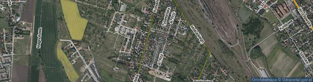 Zdjęcie satelitarne Społeczna ul.