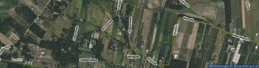 Zdjęcie satelitarne Spacerowa ul.