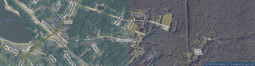 Zdjęcie satelitarne Sporna ul.