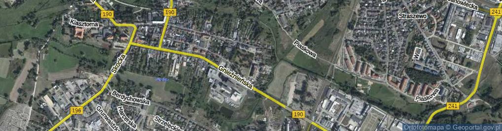 Zdjęcie satelitarne Spokojna ul.