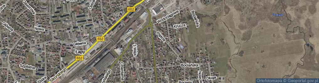 Zdjęcie satelitarne Spokojna ul.