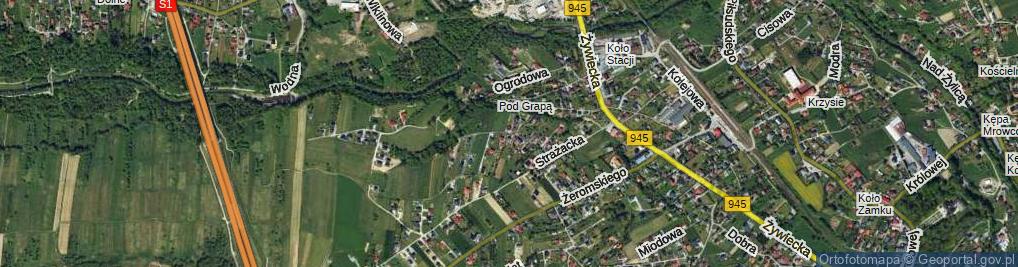 Zdjęcie satelitarne Spokojna ul.