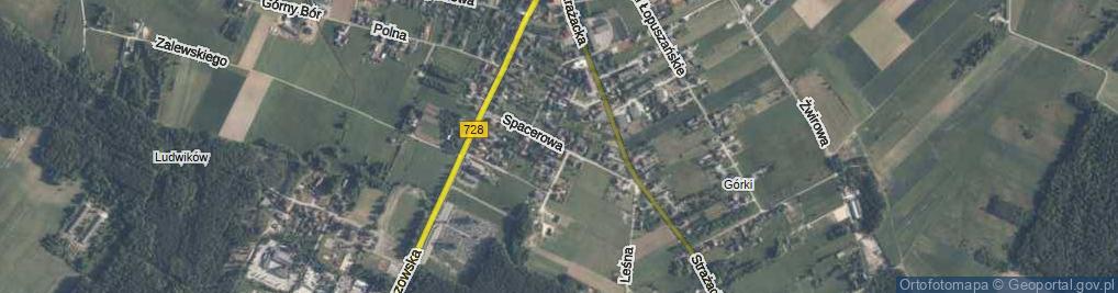 Zdjęcie satelitarne Spacerowa ul.