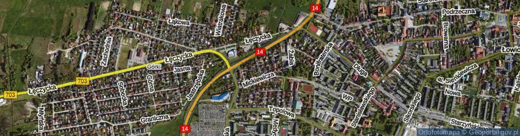 Zdjęcie satelitarne Spokojna ul.