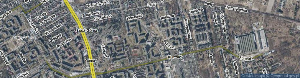 Zdjęcie satelitarne Społeczna ul.