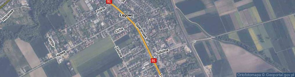 Zdjęcie satelitarne Spacerowa ul.